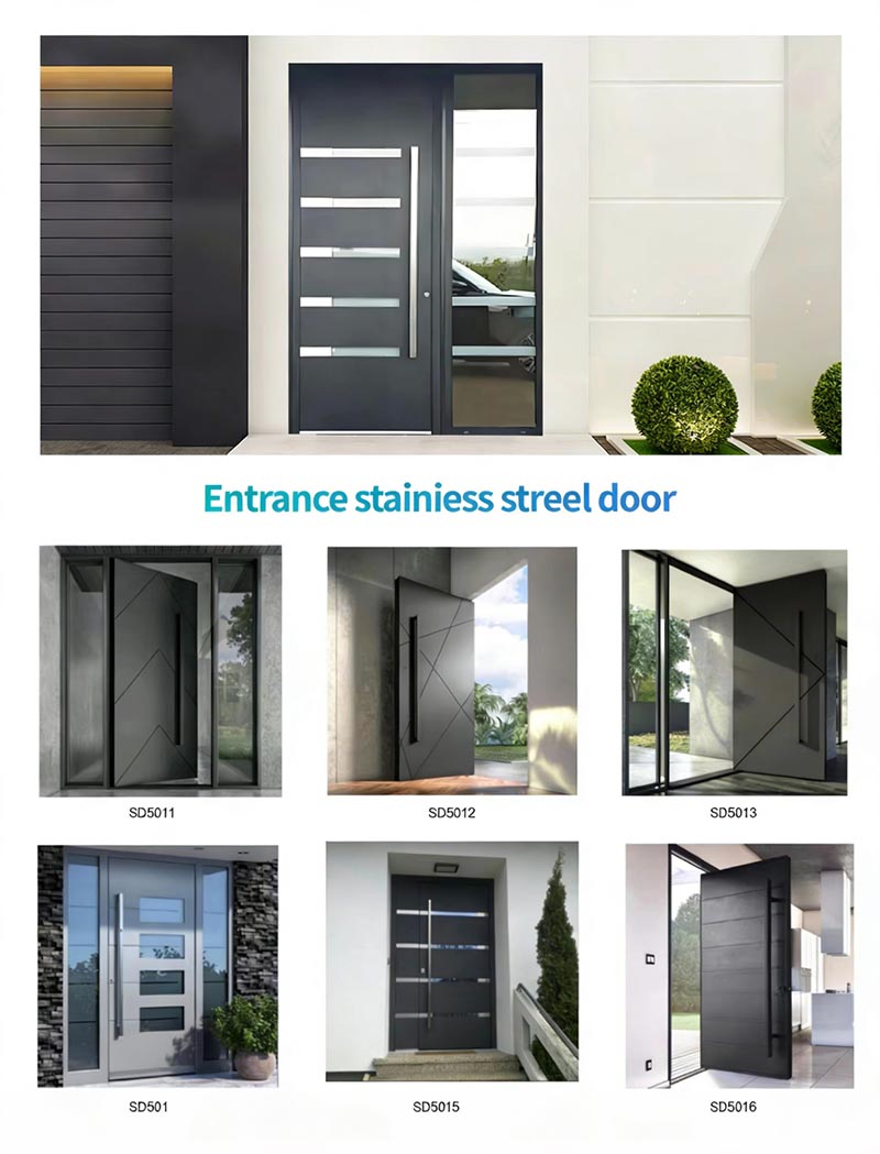 Modern Villa Aluminum Exterior Doors